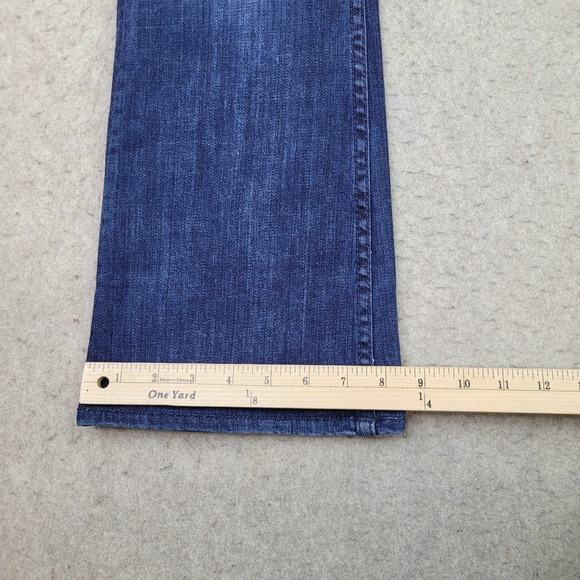Hudson BootCut Jeans Womens 26 Blue Dark Wash Flap Pocket Made in USA - Picture 13 of 14